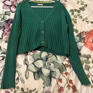 American Eagle Green Long sleeve sweater